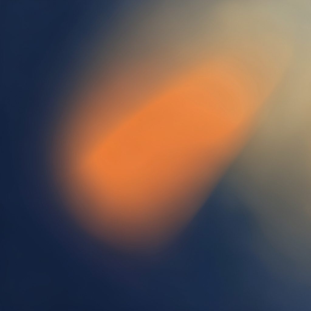 Abstract portrait composition in muted navy and warm amber tones representing a retired aerospace engineer