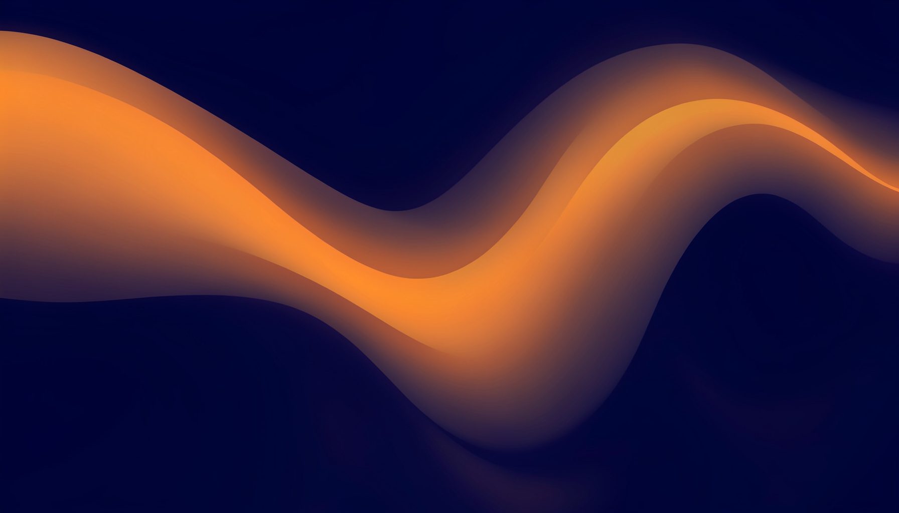 Abstract gradient composition in deep navy and warm amber tones, suggesting electromagnetic wave patterns with smooth flowing lines