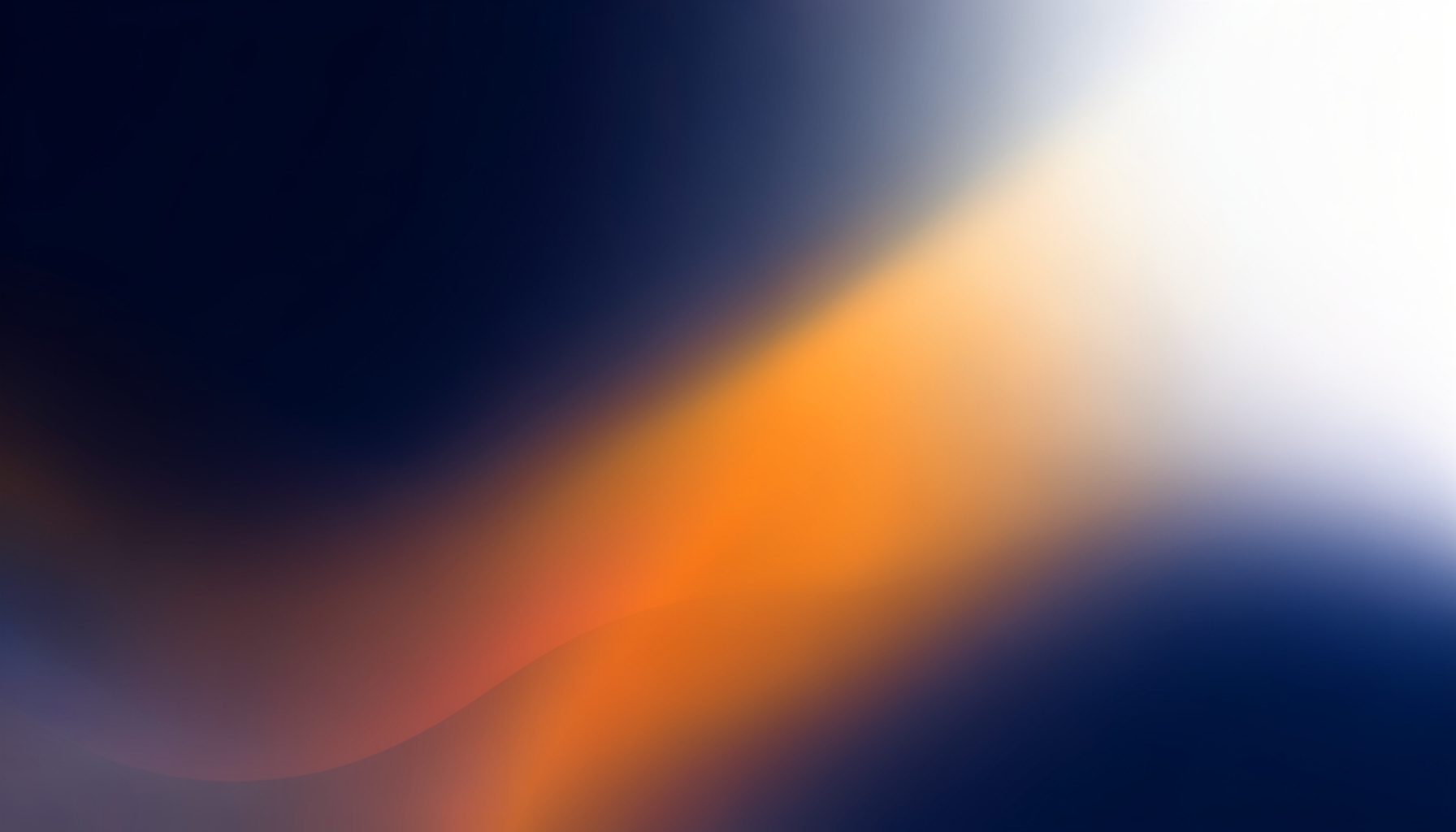 Abstract gradient composition in deep navy blue fading into warm amber and soft white, conveying a professional technical atmosphere
